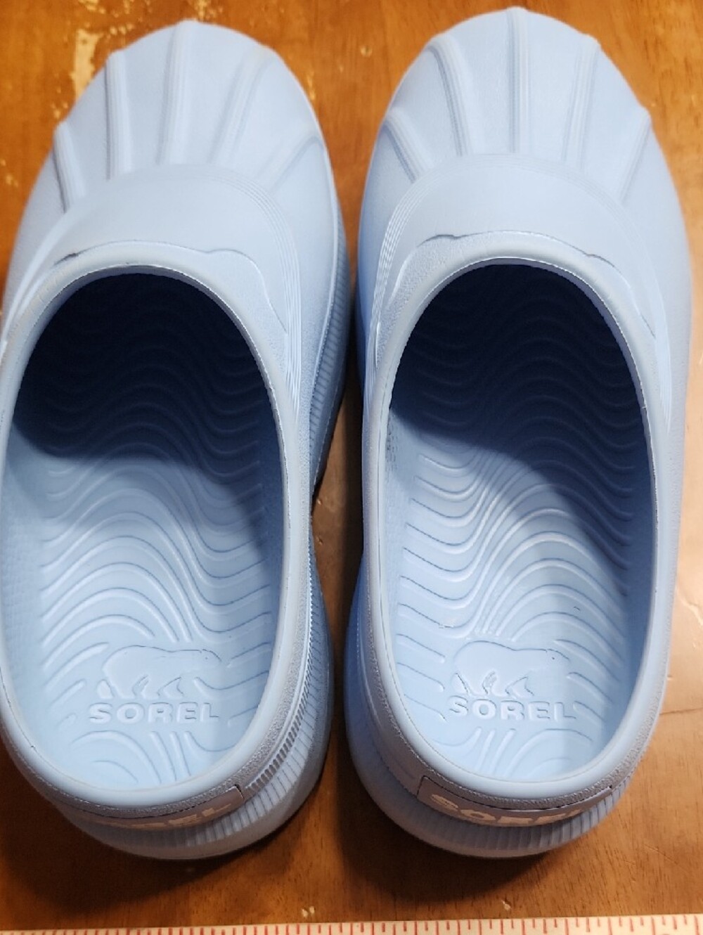 Sorel Light Blue Slip-On Clog Mules - Picture 3 of 11